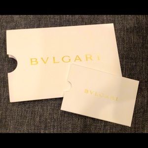 Two Bulgari Slide-in Envelopes